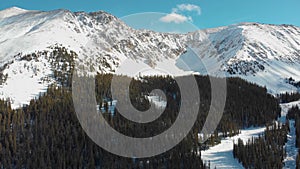 Forest Covered Mountains of Loveland Pass, Colorado, 4K