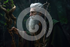 Forest druid monk. Generate Ai