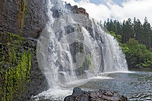 Forest falls of the mac mac river in the north of sabie, south africa