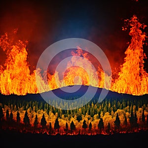 Forest fire, Generative AI