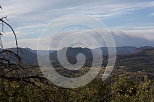 Forest fire near Sedona, Arizona