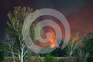 Forest Fire Vortex of Sand Fire on July 24, 2016