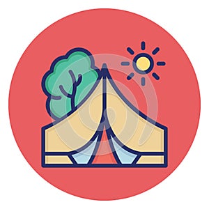Forest, garden Vector Icon which can easily edit
