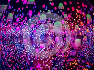 Forest of Lamps, TeamLab Borderless Digital Art Museum, Odaiba, Tokyo, Japan