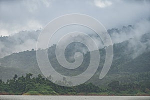 Forest landscape at chulabhorn pattana 9 village in Hala-Bala Wildlife Sanctuary.