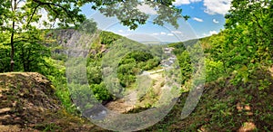 Forest landscape panorama in carpatians, Slovakia