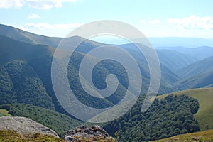 Ukrainian Carpathian Mountains near the village of Pilipets of Transcarpathian region. Ukraine.