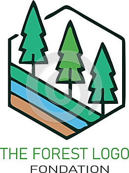 Forest Logo Template Design Vector