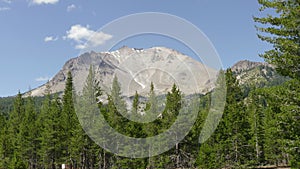 Forest and Mountain Peak at Lassen Volcanic National Park