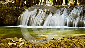 Forest mountain waterfall natural in Thailand