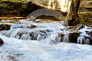 Forest mountain waterfall natural in Thailand