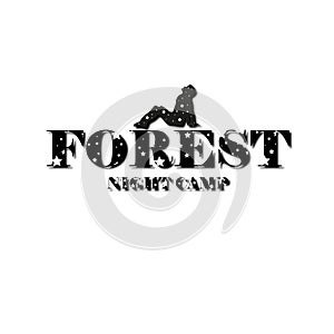 FOREST NIGHT CAMPE LOGO photo