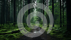 Gloomy Forest Trail: A Captivating Urban Fairy Tale In Nature photo