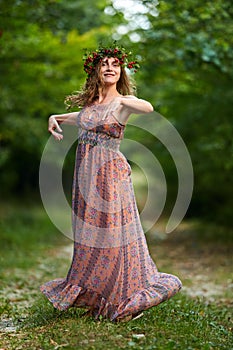 Forest queen with hawthorn tiara