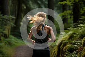 Forest Sprint - Capturing the Runner\'s Willpower Amidst Nature