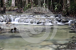 Forest Waterfall In Krabi Thailand