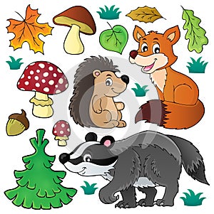 Forest wildlife theme set 1