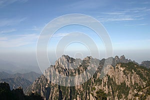 Forested mountains