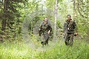 Foresters patrolling the forest.