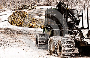 Forestry tractor