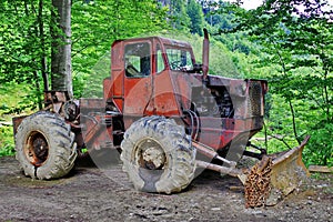 Forestry tractor TAF in the forest