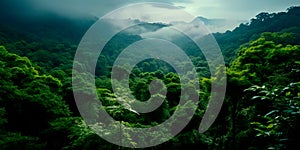 forests and jungles shot from a bird& x27;s eye view, the beauty of nature. Generative Ai