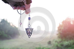 Foretelling the future with crystal pendulum