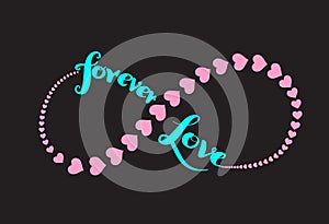 Forever love infinity symbol.