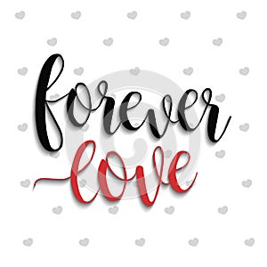 Forever love lettering