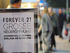 FOREVER 21 opening munich