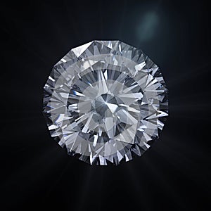 Forever round diamond with clipping path