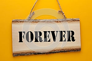 Forever On Wooden Sign photo