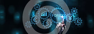 Forex online trading stock market exchange investment business finance concept.