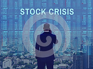 Forex Stock Crisis Venture concept