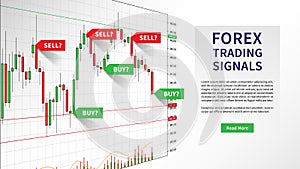 Forex Trading Indicators vector illustration photo