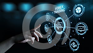 Forex Trading Stock Market Investment Exchange Currency Business Internet Concept photo