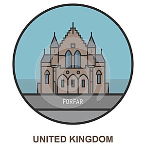 Forfar. Cities and towns in United Kingdom