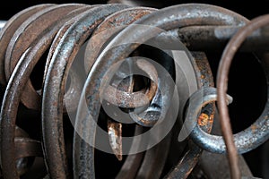 Forge, blacksmith`s work, hot metal photo