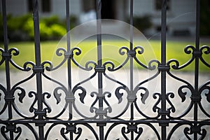 Forged iron fence