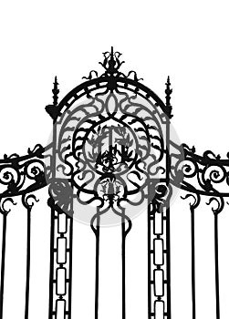 Forged iron gate