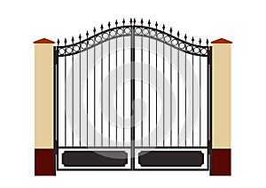 Forged iron gate