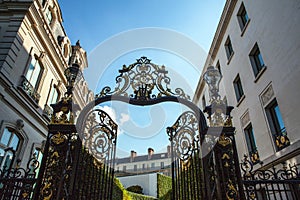 Forged speared fence. Paris - France