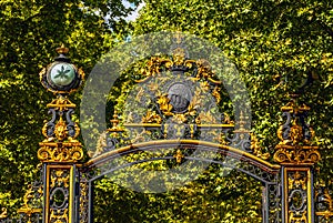 Forged speared fence. Paris - France