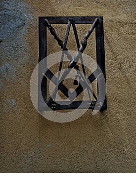 Forged steel at the entrance of Journeyman's House in Sibiu