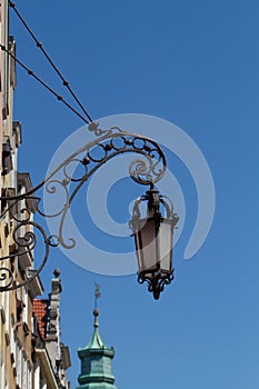 Forged street lamp