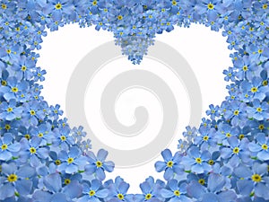 Forget me not heart