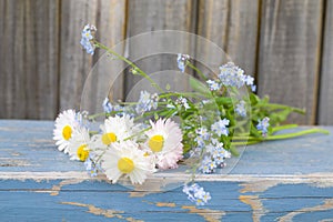 Forget-me-nots and daisies
