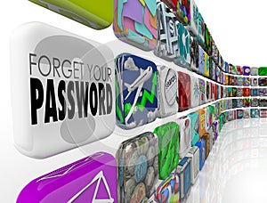 Forget Your Password Software App Account Program Internet Profile