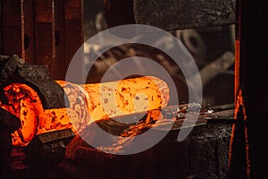 Drop forged hammer in forging process