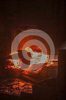 Drop forged hammer in forging process